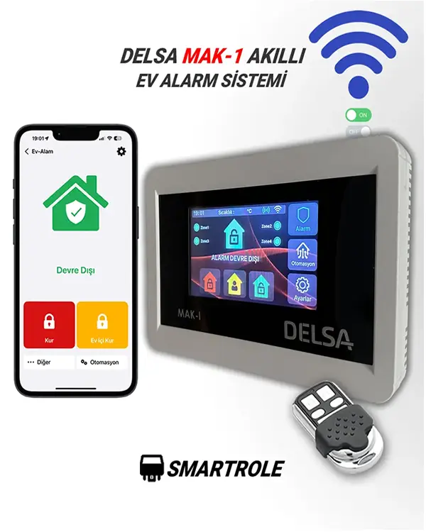 Delsa Mak 1 Akıllı Ev Alarm Sistemi – 4.3″ Ekran-Zigbee Desteği