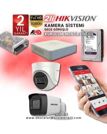 2li Kamera Seti Hikvision
