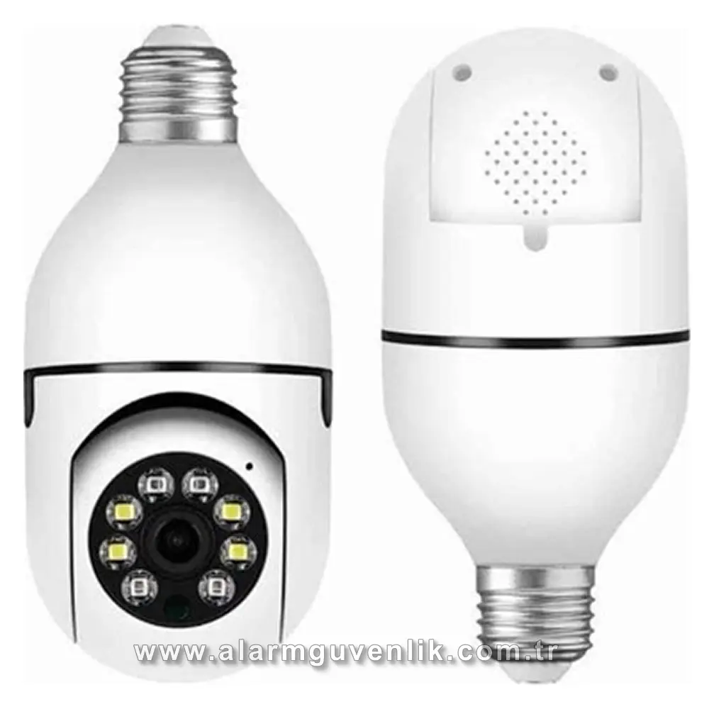 WiFi Ampul Kamera (E-27 Duy 2MP 360 Derece) Görsel 4